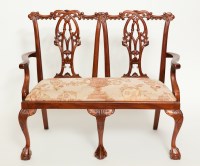 Lot 507 - REPRODUCTION CARVED MAHOGANY CHIPPENDALE STYLE...