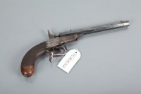 Lot 563 - 19TH CENTURY PERCUSSION SALON PISTOL with...