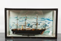 Lot 568 - SCRATCHBUILT MODEL OF T.S.DISCOVERY in a...