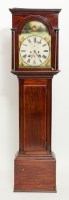 Lot 253 - VICTORIAN MAHOGANY LONGCASE CLOCK the 14-inch...