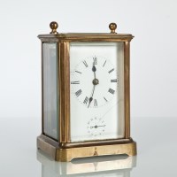 Lot 260 - EARLY 20TH CENTURY FRENCH BRASS CARRIAGE CLOCK...