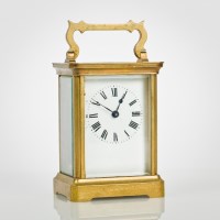 Lot 274 - EARLY 20TH CENTURY FRENCH BRASS CARRIAGE CLOCK...