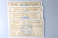 Lot 1799 - COLLECTION OF BANK OF SCOTLAND £1 BANKNOTES...