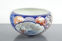 Lot 23 - JAPANESE IMARI PLANTER decorated with foliate...