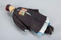 Lot 75 - 20TH CENTURY CHINESE DOLL with wooden head and...