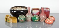 Lot 106 - COLLECTION OF ELEVEN CHINESE CERAMIC VASES AND...