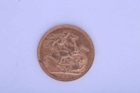Lot 1812 - EDWARD VII FULL SOVEREIGN DATED 1908