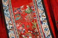 Lot 139 - 19TH CENTURY SILK CHINESE SKIRT in two...