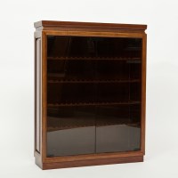 Lot 201 - CHINESE WOOD CD CABINET with five shelves and...