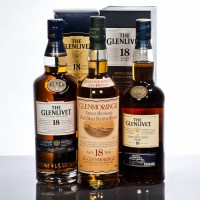 Lot 885 - THE GLENLIVET 18 YEAR OLD Single Speyside Malt...