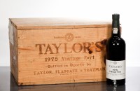 Lot 947 - TAYLOR'S 1975 VINTAGE PORT (12) Bottled in...