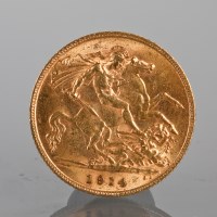 Lot 1017 - HALF SOVEREIGN DATED 1914