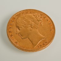 Lot 1022 - SOVEREIGN DATED 1864