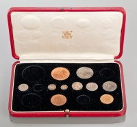 Lot 1027 - PART 1937 SPECIMEN COIN SET comprising ten of...