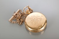 Lot 1028 - EIGHTEEN CARAT GOLD PAIR CASED POCKET WATCH...