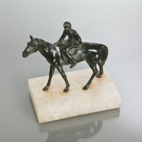 Lot 349 - COLD PAINTED, POSSIBLY BRONZE, FIGURE OF A...