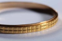 Lot 1903 - GROUP OF FIVE HIGH CARAT GOLD BANGLES with...