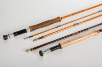 Lot 427 - TWO HARDY'S FISHING RODS a Jet 9# two piece...