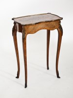 Lot 458 - 19TH CENTURY FRENCH SERPENTINE MARQUETRY...