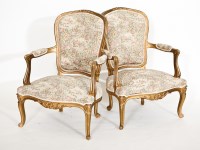 Lot 474 - FRENCH LOUIS XVI STYLE GILTWOOD SALON SUITE...