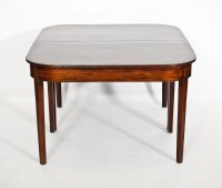 Lot 478 - 19TH CENTURY MAHOGANY D-END DINING TABLE with...