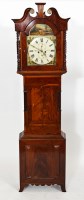 Lot 252 - VICTORIAN MAHOGANY LONGCASE CLOCK maker Rhodes...