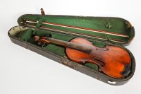 Lot 266 - FRENCH VIOLIN circa 1900, with 14 1/8thinch...