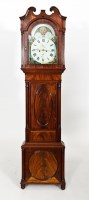 Lot 269 - VICTORIAN MAHOGANY LONGCASE CLOCK maker...