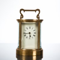 Lot 278 - FRENCH CARRIAGE TIMEPIECE of circular form...