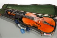 Lot 319 - FRENCH EXCELSOIR VIOLIN with 14 1/4 inch two...