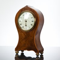 Lot 322 - ELKINGTON & CO. MAHOGANY MANTLE CLOCK with...