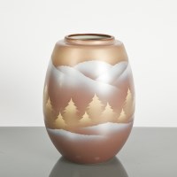 Lot 25 - 20TH CENTURY JAPANESE CERAMIC VASE with tree...