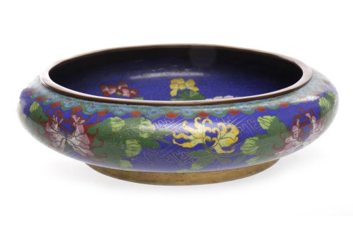 Lot 579 - 20TH CENTURY CHINESE CLOISONNE BOWL decorated...