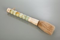 Lot 125 - CHINESE CALLIGRAPHY BRUSH WITH JADE HANDLE...