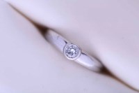 Lot 1927 - DIAMOND SOLITAIRE RING the brilliant cut...