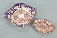 Lot 112 - ROYAL CROWN DERBY LOZENGE SHAPED IMARI DISH 25....