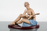 Lot 128A - LLADRO BISQUE PORCELAIN FIGURE OF...