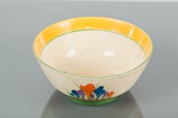 Lot 133 - CLARICE CLIFF BIZARRE CROCUS PATTERN BOWL...