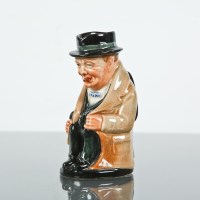 Lot 135 - ROYAL DOULTON MINIATURE TOBY JUG OF WINSTON...