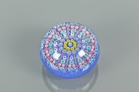 Lot 148 - PERTHSHIRE GLASS STAR PAPERWEIGHT with spiral...