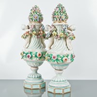 Lot 171 - PAIR OF 19TH CENTURY GERMAN PORCELAIN...