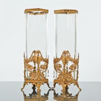 Lot 197 - PAIR OF 20TH CENTURY CONTINENTAL GILT METAL...