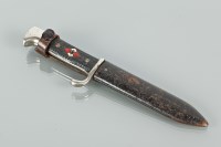 Lot 201 - GERMAN HITLER YOUTH KNIFE enamelled swastika...