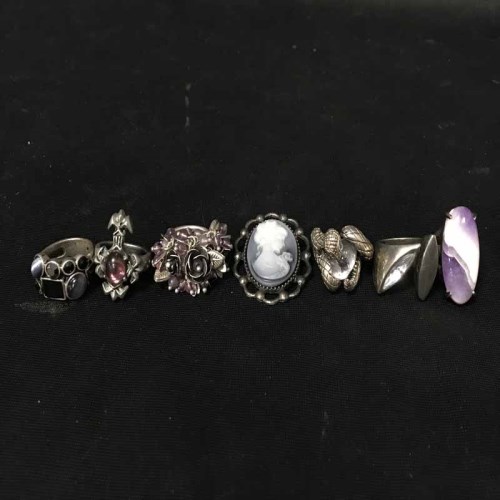 Lot 16 - LOT OF COSTUME JEWELLERY including some silver,...