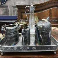 Lot 75 - LOT OF SILVER PLATE AND BRASSWARE including...