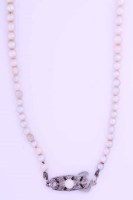 Lot 1957 - MIKIMOTO PEARL NECKLACE AND EARRINGS the...