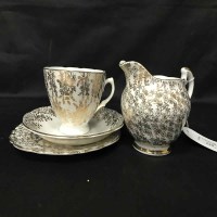 Lot 125 - CROWN DERBY PART TEA SERVICE along with other...