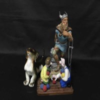 Lot 133 - ROYAL DOULTON FIGURE OF A VIKING along with a...