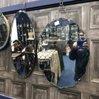 Lot 142 - TWO WALL HANGING MIRRORS
