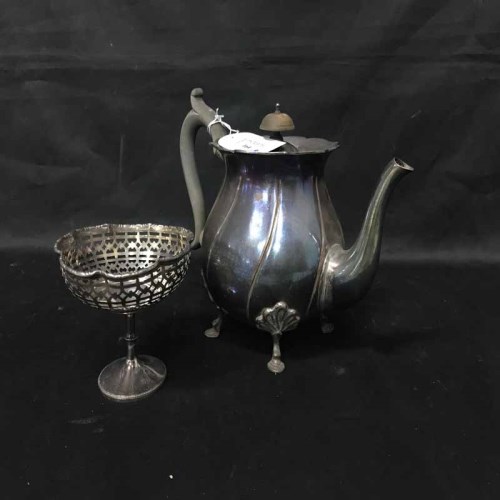 Lot 164 - LOT OF SILVER PLATED OBJECTS including a...